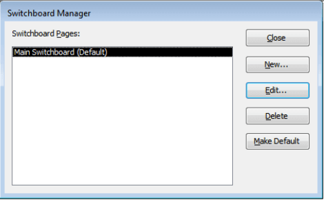 manquant de MS Access Switchboard Manager 6